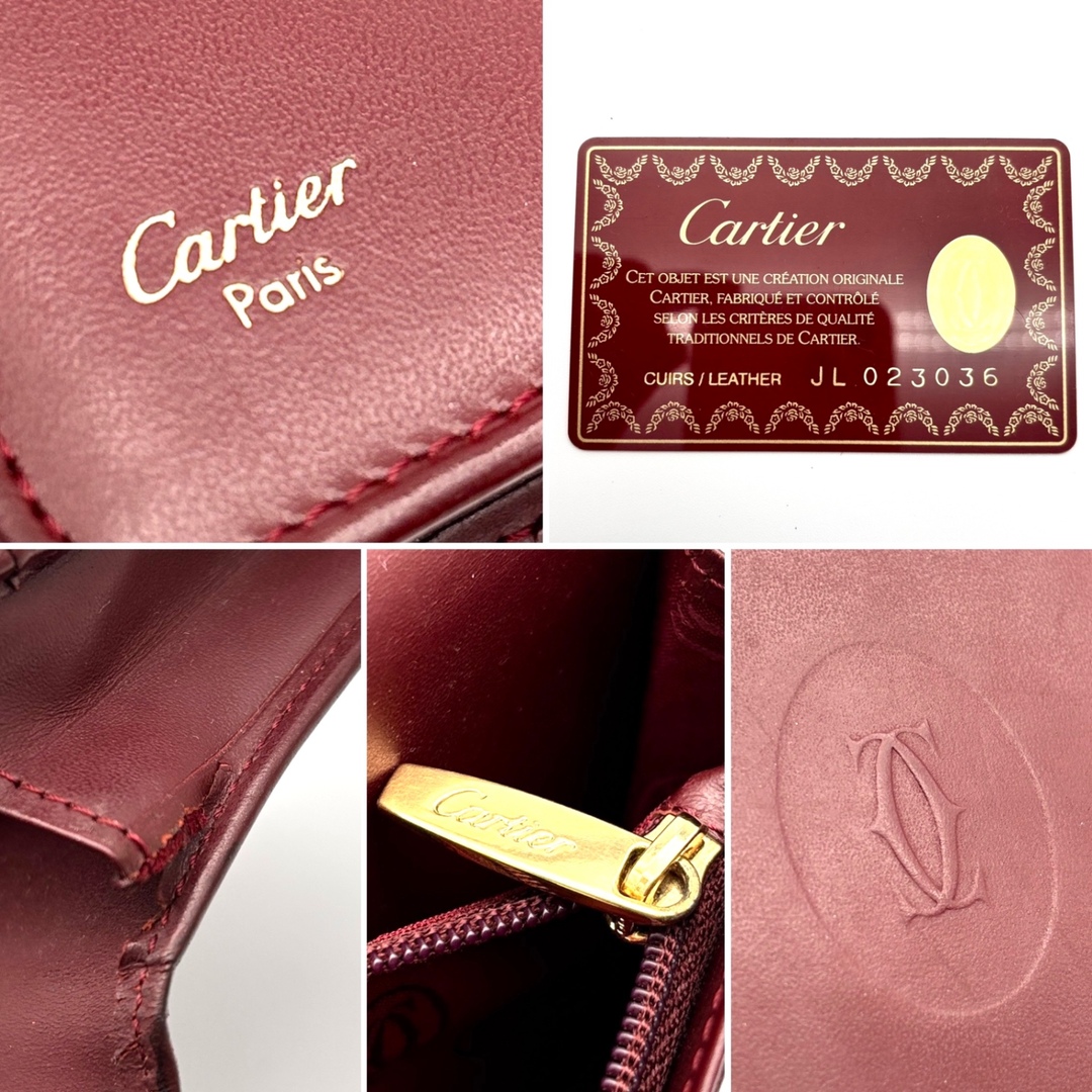 Cartier - 正規品・廃盤 Cartier カルティエ 長財布 マストライン ロゴ