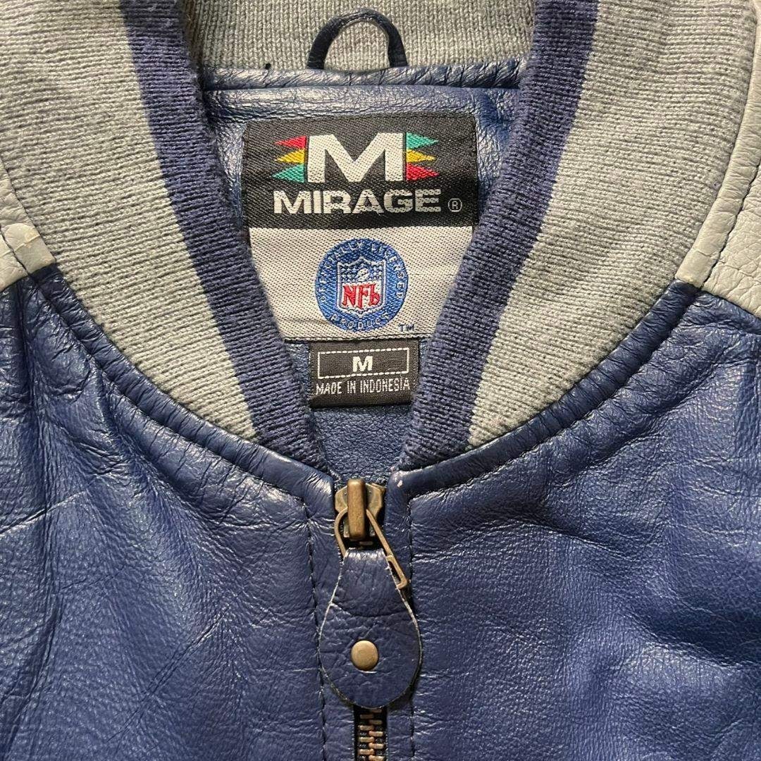 90s NFL COWBOYS ダラスカウボーイズ オールレザースタジャン 本革