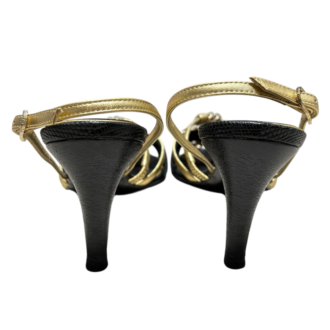 CHANEL シャネル グリポア ヒールサンダル 34