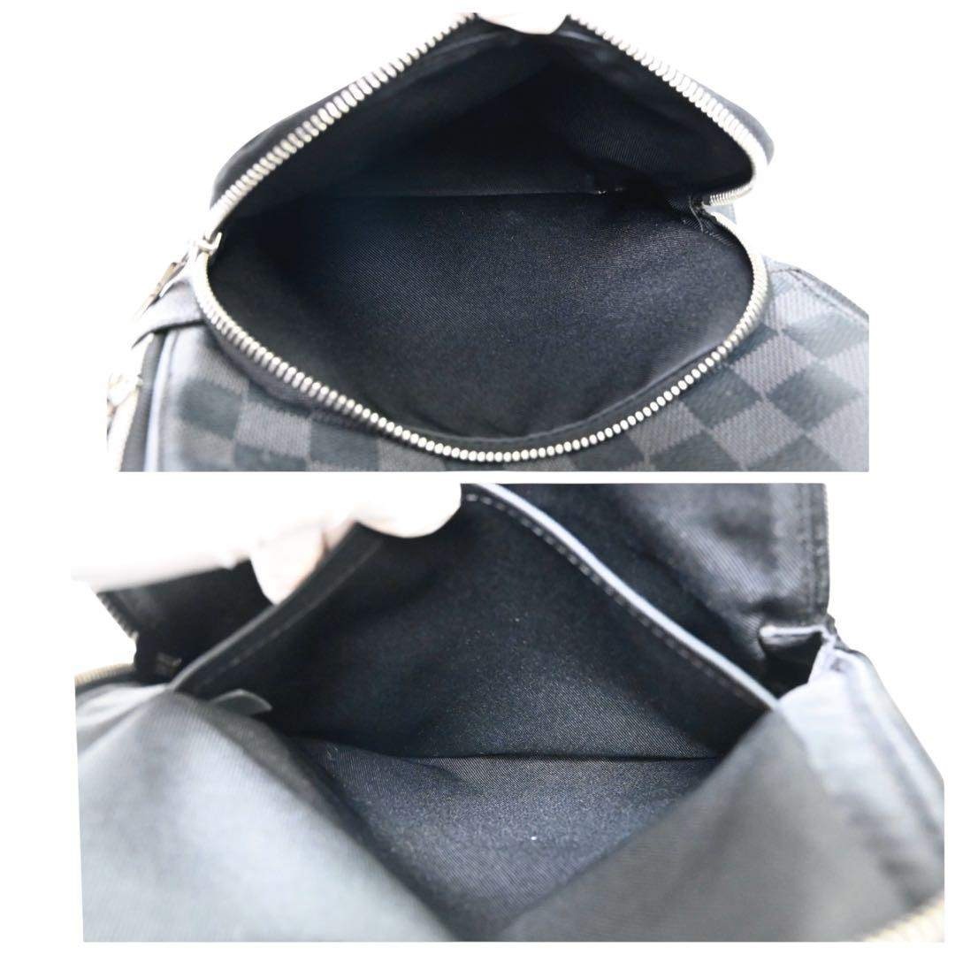 LOUIS VUITTON - 【美品】ルイヴィトン ダミエ ブラック ボディバッグ