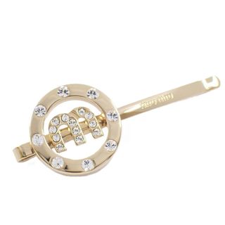 MIU MIU - 極美品 ミュウミュウ ロゴ ヘアピン シルバー ヘア