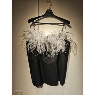 LE CIEL BLEU - 新品未使用 ルシェルブルー フェザーキャミソールの