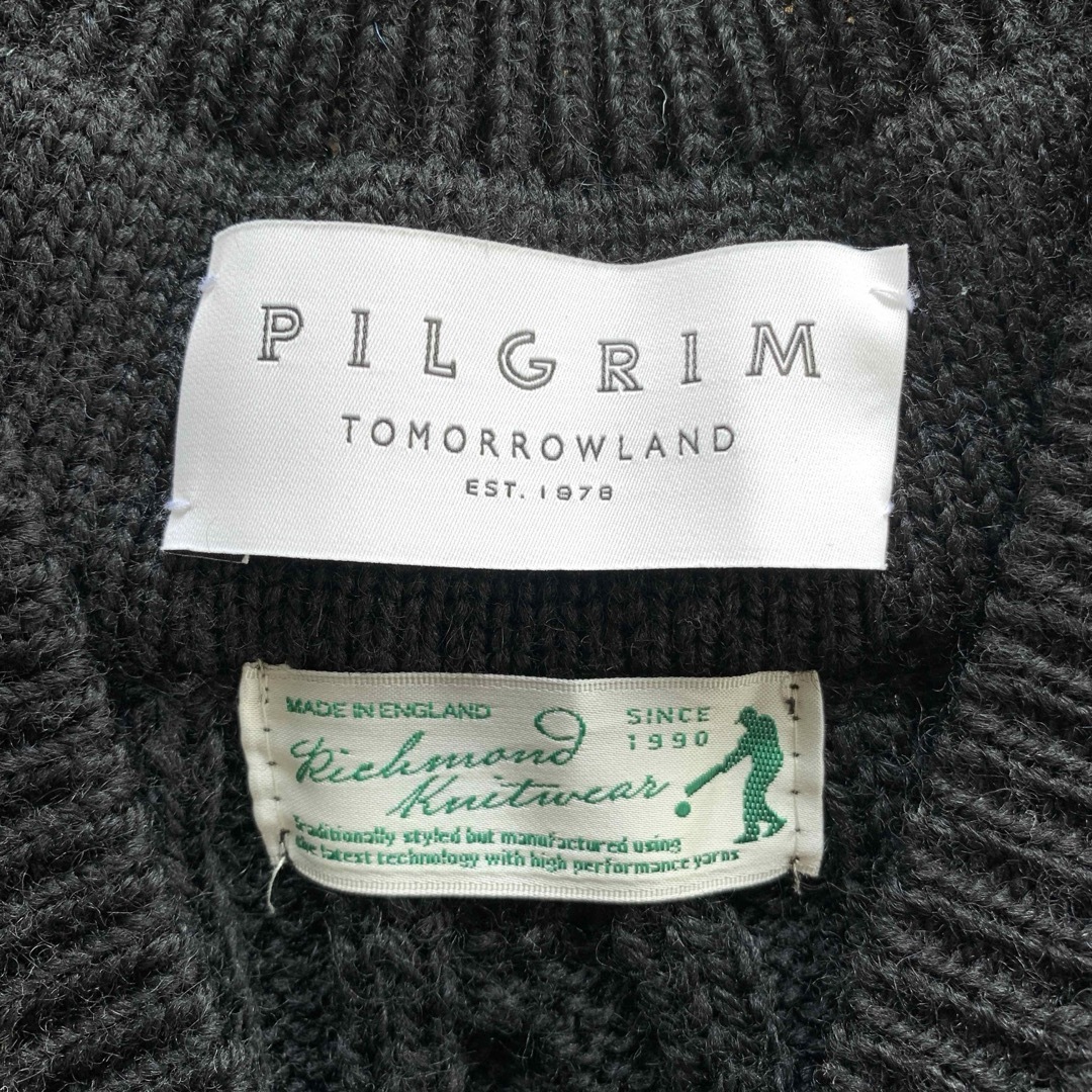 トゥモローランド 24AW イギリス製 クリケットセーター チルデンニット 黒M