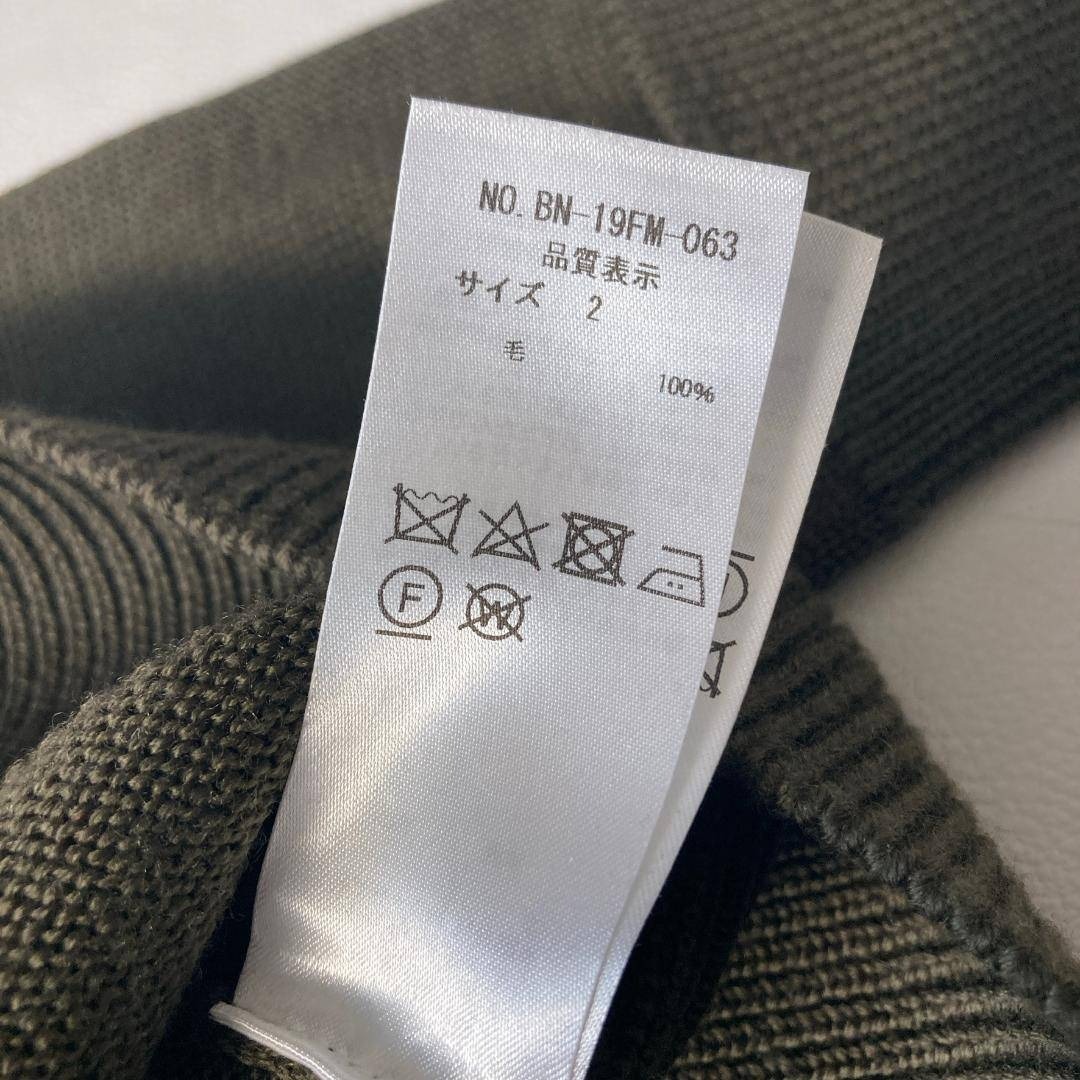 美品】バトナー× SHIPS 別注 ウール100% カーキ ニット 2 L相当