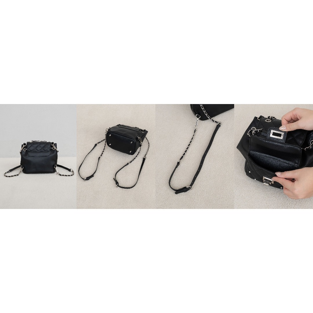 Darich - ダーリッチ darich キルティングビジューミニリュック SAX