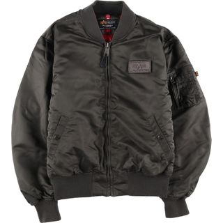 alpha - アルファ MA-1 フライトジャケット ジップアップブルゾン 中綿