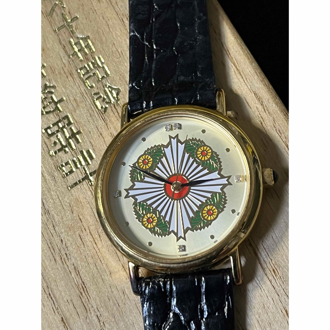 ☆未使用 大勲位菊花紋時計 2005 Silver925 5Pダイヤ 戦後六十