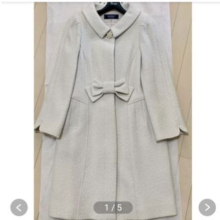 希少 エムズグレイシー ロングコート アンゴラ混 ストーン 40 大きい