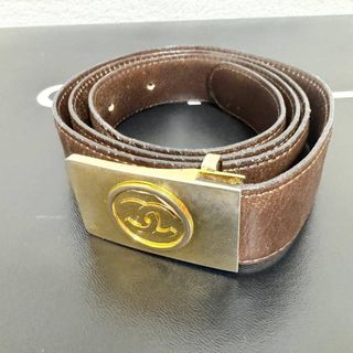 CHANEL - 正規良 シャネル クルーズ CCココマークロゴバックル ベルト