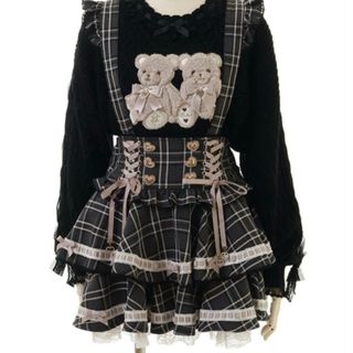 LIZ LISA - ギンガムツイードサスペンダー付スカパンの通販 by しぃ