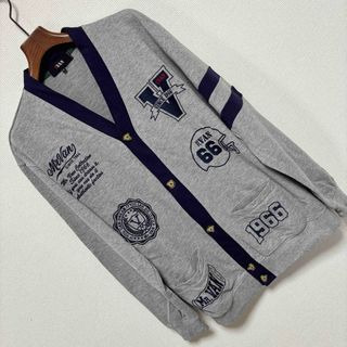 VAN Jacket - 良品◇KENT ケント◇袖革 レザー スタジャン ワッペン