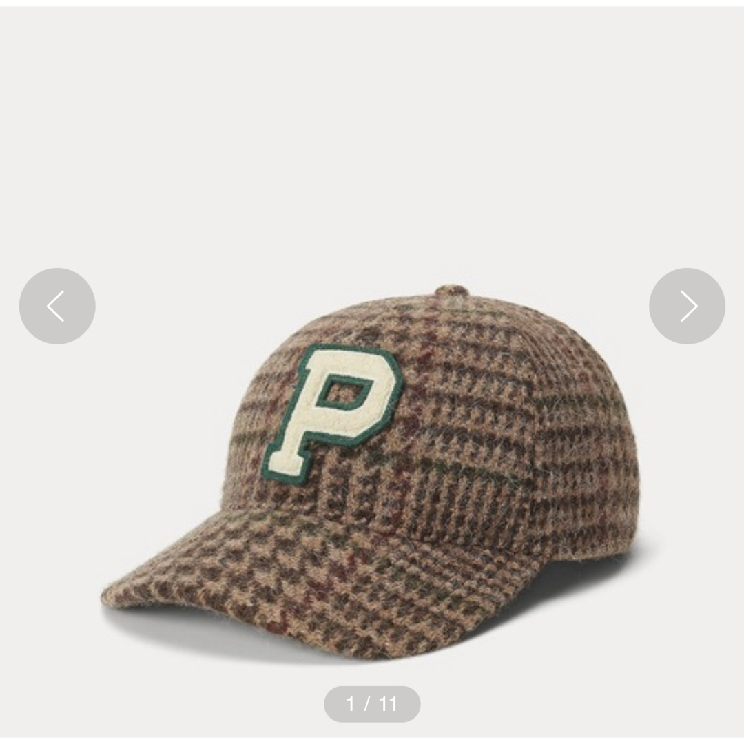 POLO RALPH LAUREN - ラルフローレン グレンチェックツイード キャップ