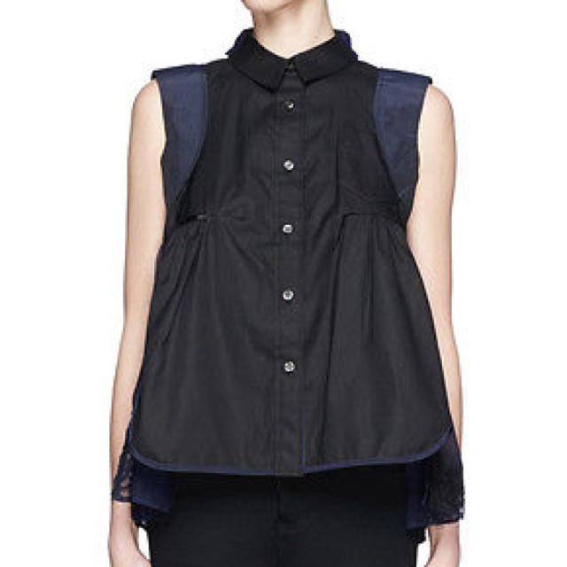 sacai - 【希少】Sacai ノースリーブ シャツブラウスの通販 by tsuka's