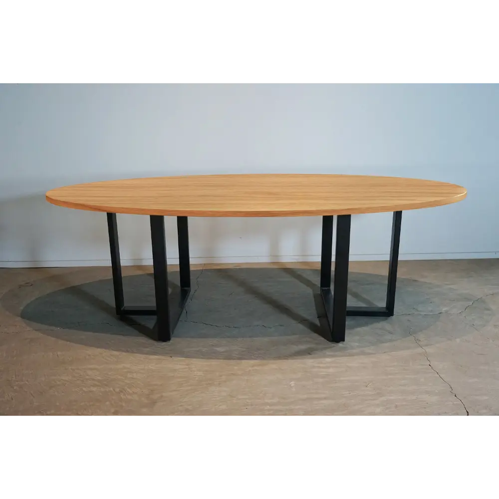 ダイニングテーブル 6人掛け トの字脚（楕円天板） - Kanaete(カナエテ