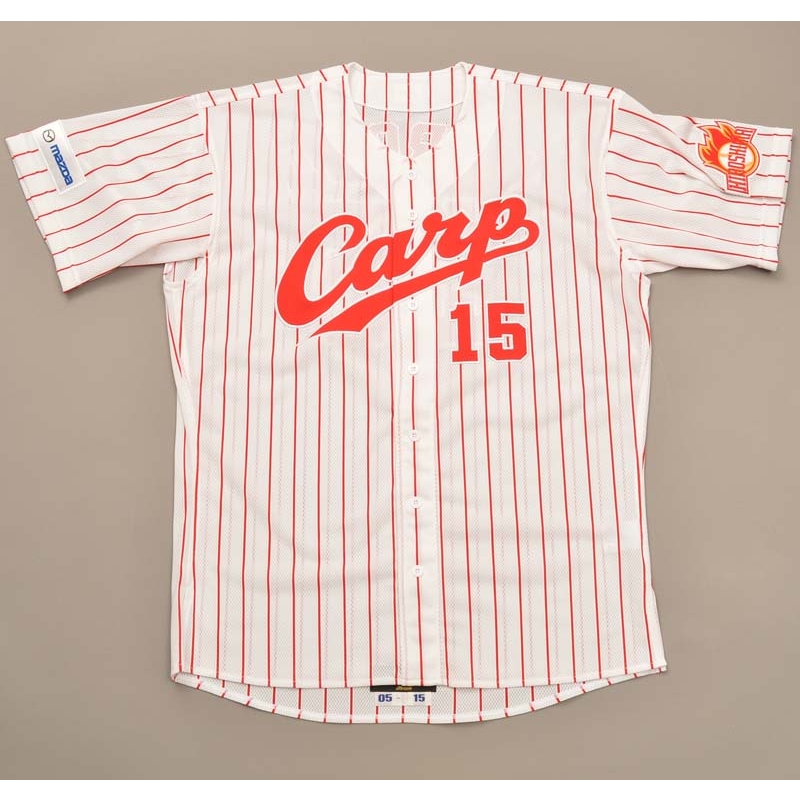 広島 カープ #15 黒田博樹 ストライプ 復刻 ユニ ホーム L 白 新品