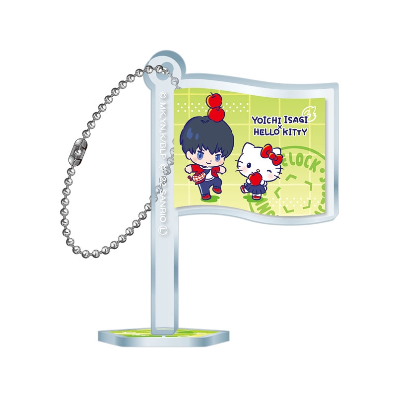 フラッグ型アクリルスタンドキーホルダー 2個セット(全10種類のうち