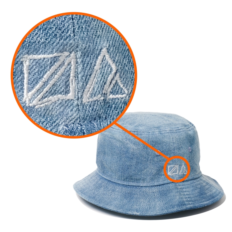 NO GOOD TV × NEW ERA オリジナルバケットハット（Washed Denim） : N