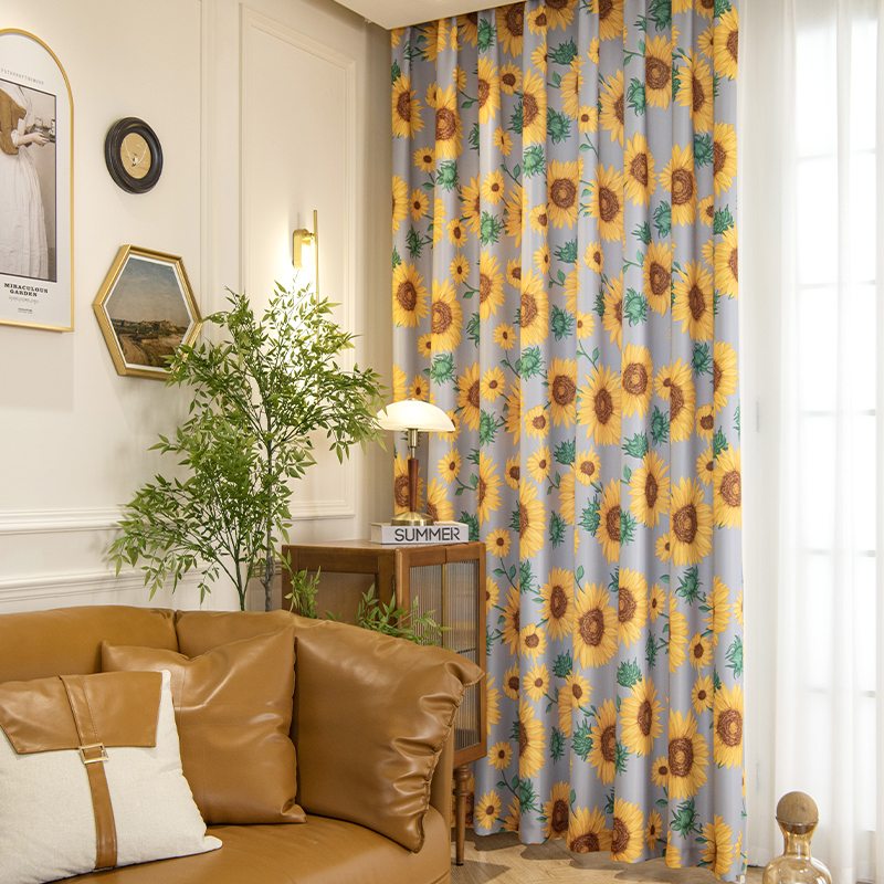 カーテン 遮光遮熱 リビング 子供部屋 姫系 エレガント フラワー