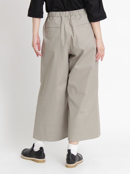 リサイクルポリエステルナチュラルストレッチワイドベイカーパンツ