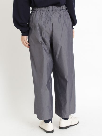 ナイロンギャバ オーガニックコットンワイドパンツ（ワイドパンツ