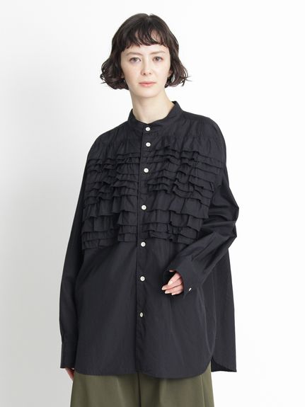 120/2ブロード フリルシャツ（シャツ）｜H.A.K（ハク）｜HAKKA公式