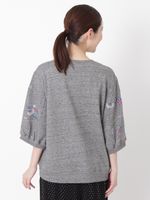 タイニーフラワーワルツ刺繍裏毛プルオーバー（スウェット・トレーナー