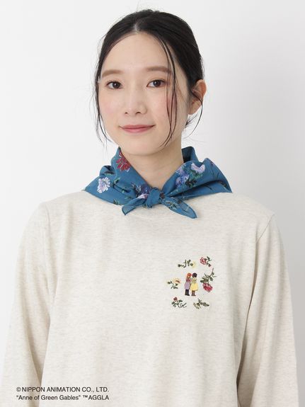 SUPER HAKKA×世界名作劇場 「赤毛のアン」心の友刺繍 フラワープリント