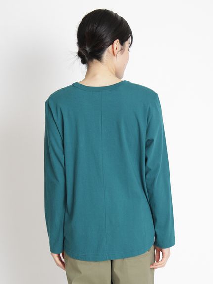 30/-天竺 花のワルツ刺繍ロングスリーブカットソー（Tシャツ）｜SUPER