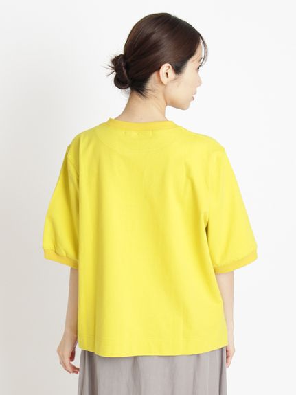 ミニ裏毛サークルスカラップケミカルレースTシャツ（Tシャツ）｜SUPER