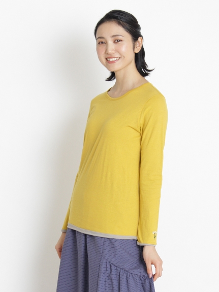 マーガレットワンポイント刺繍リバーシブルタートルカットソー