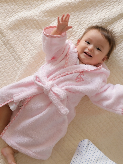 ベビー]オリジナル無撚糸パイルコジカバスローブ（ブランケット