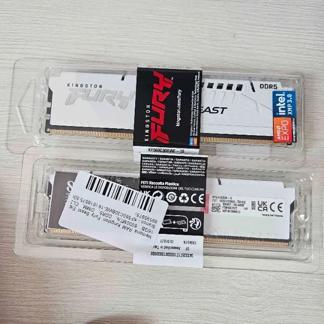 Novo] Memória RAM Kingston Fury Beast Expo, 32GB (2x16GB), 6000MT