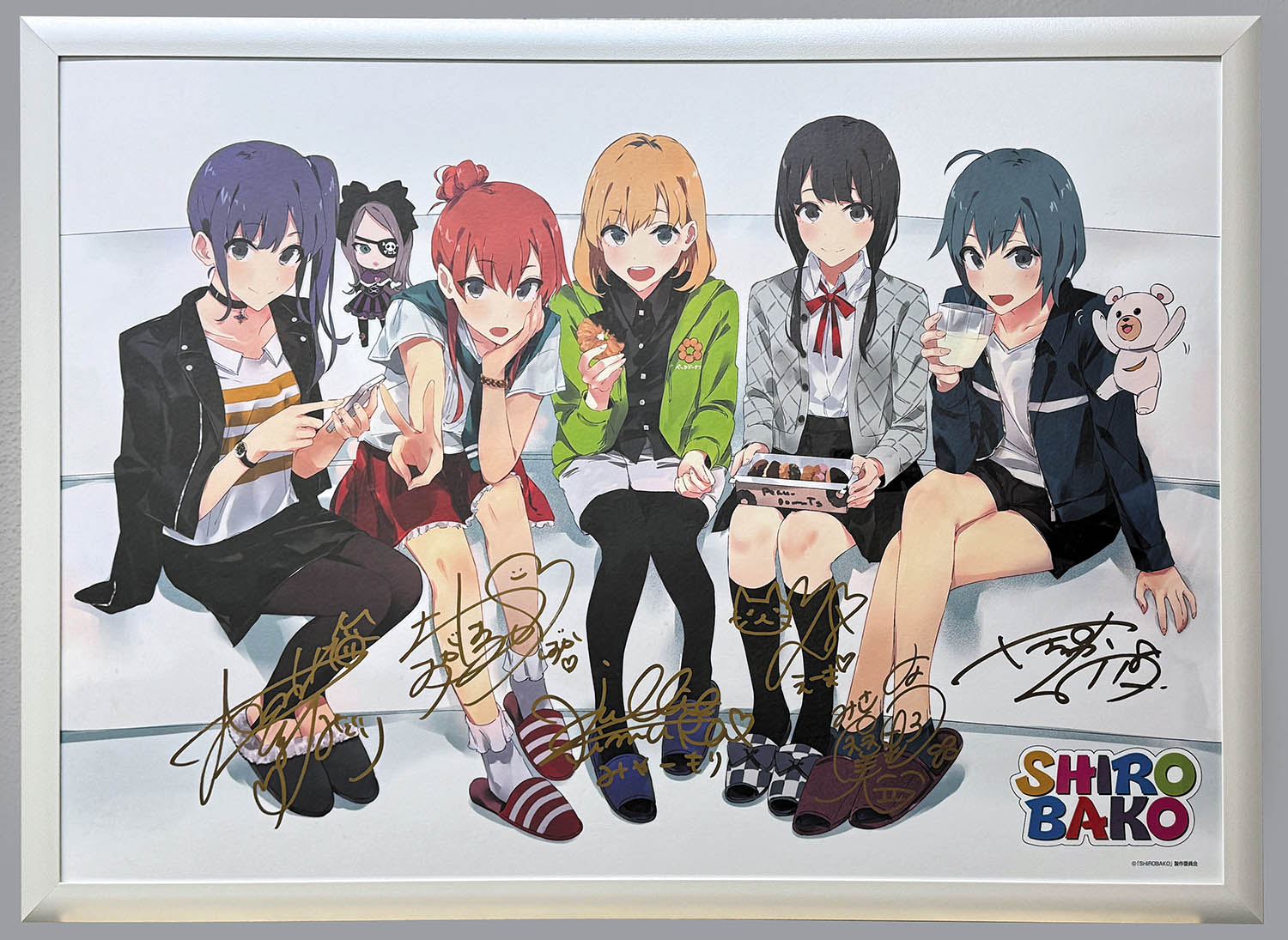 3614] 出演声優&ぽんかん(8) 直筆サイン入りカラー複製イラスト