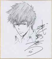 水島新司直筆色紙「ドカベン」岩鬼