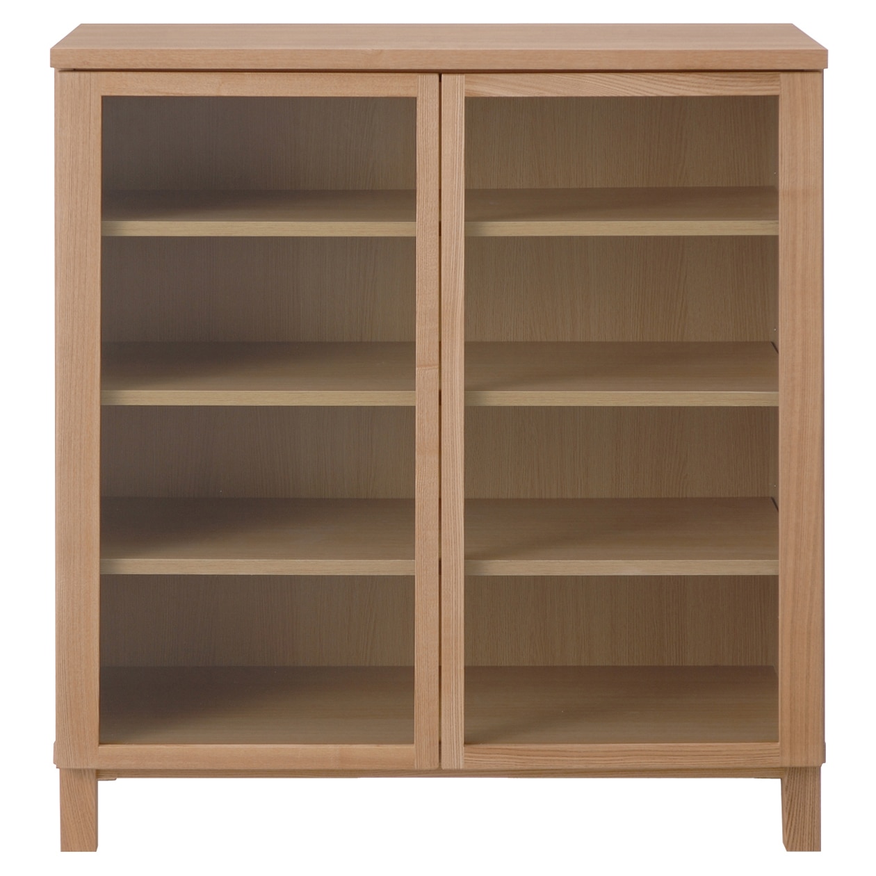 無印良品 オーク材キャビネット・ガラス扉 - 通販 | 家具とインテリア