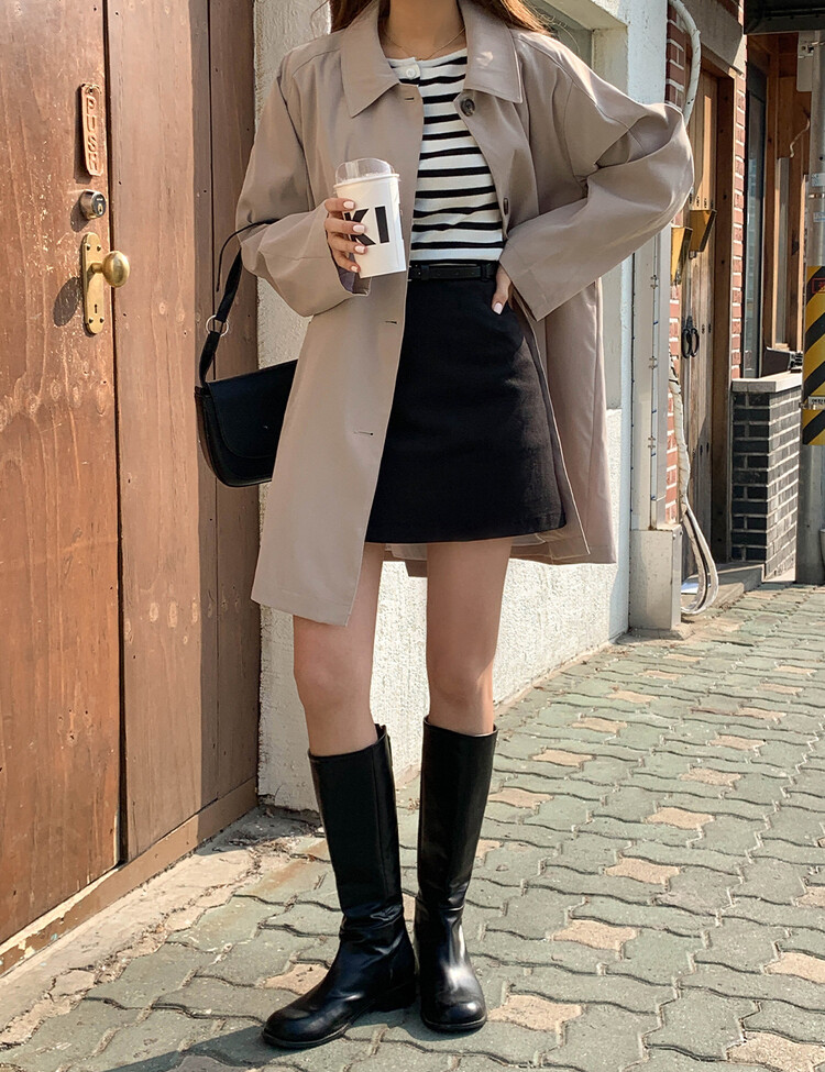 高品質)ハーフトレンチコート｜コート｜韓国ファッション通販 SONA