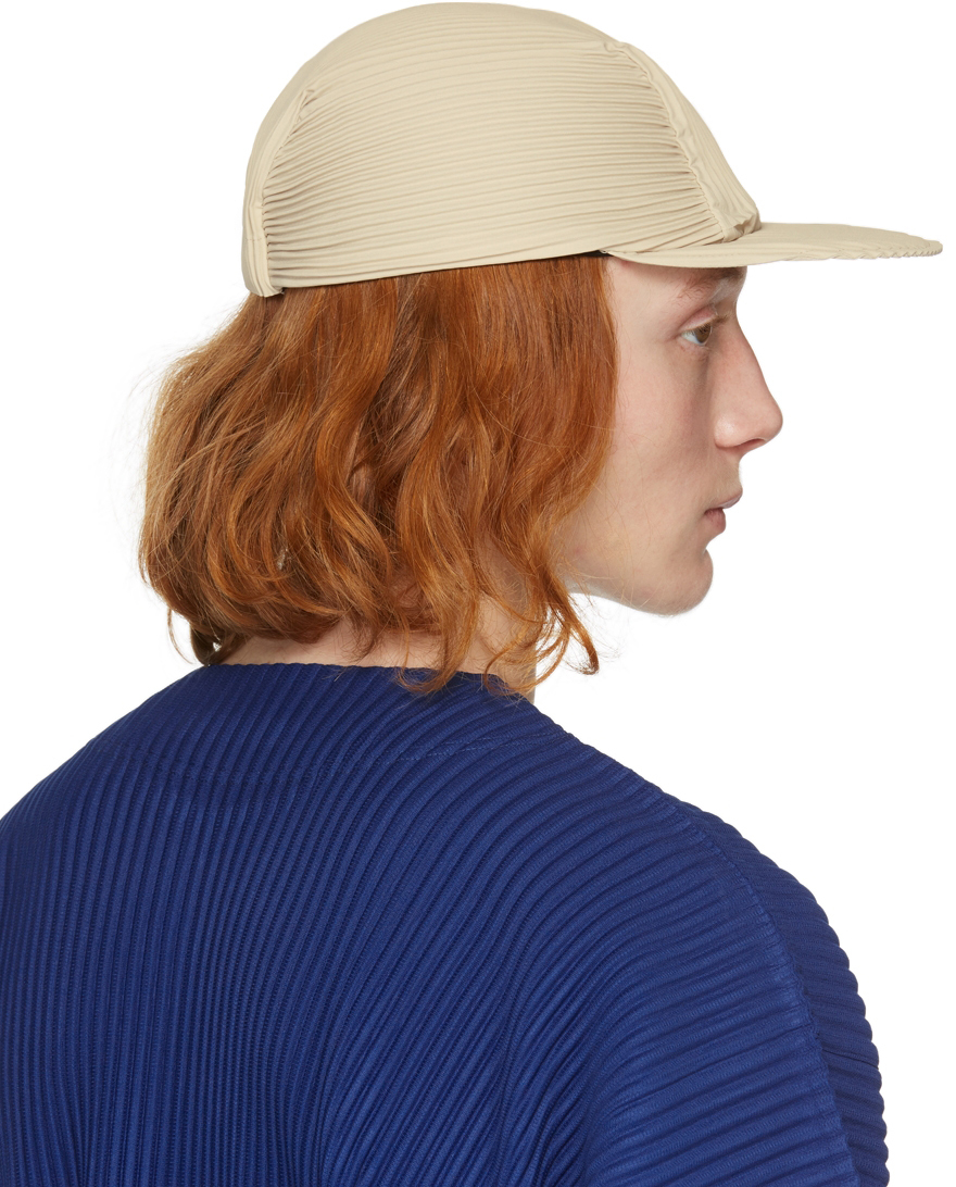 Homme Plissé Issey Miyake Brown Pleats Cap | Smart Closet