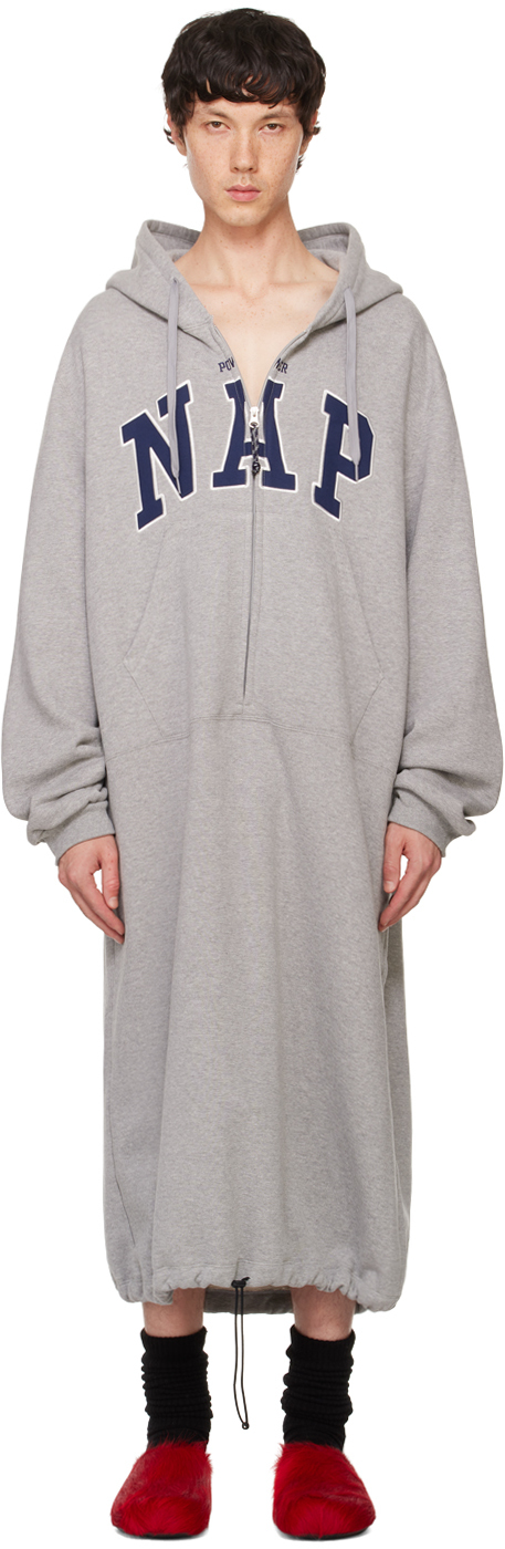 doubletのグレー Power Nap フーディがセール中