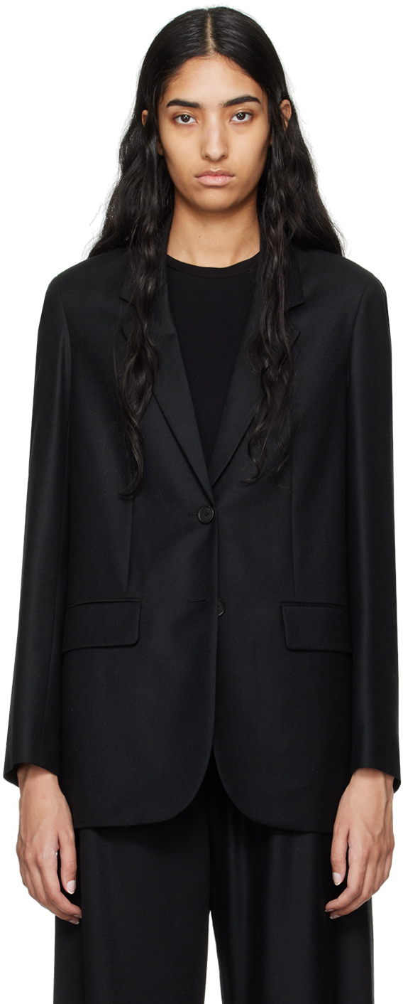 The Row: Black Dustina Blazer | SSENSE
