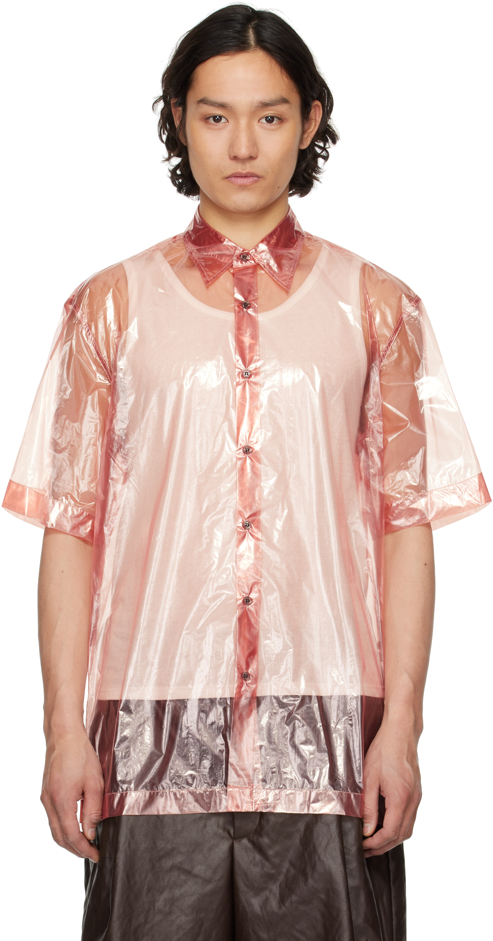 Dries Van Notenのピンク シアー シャツがセール中