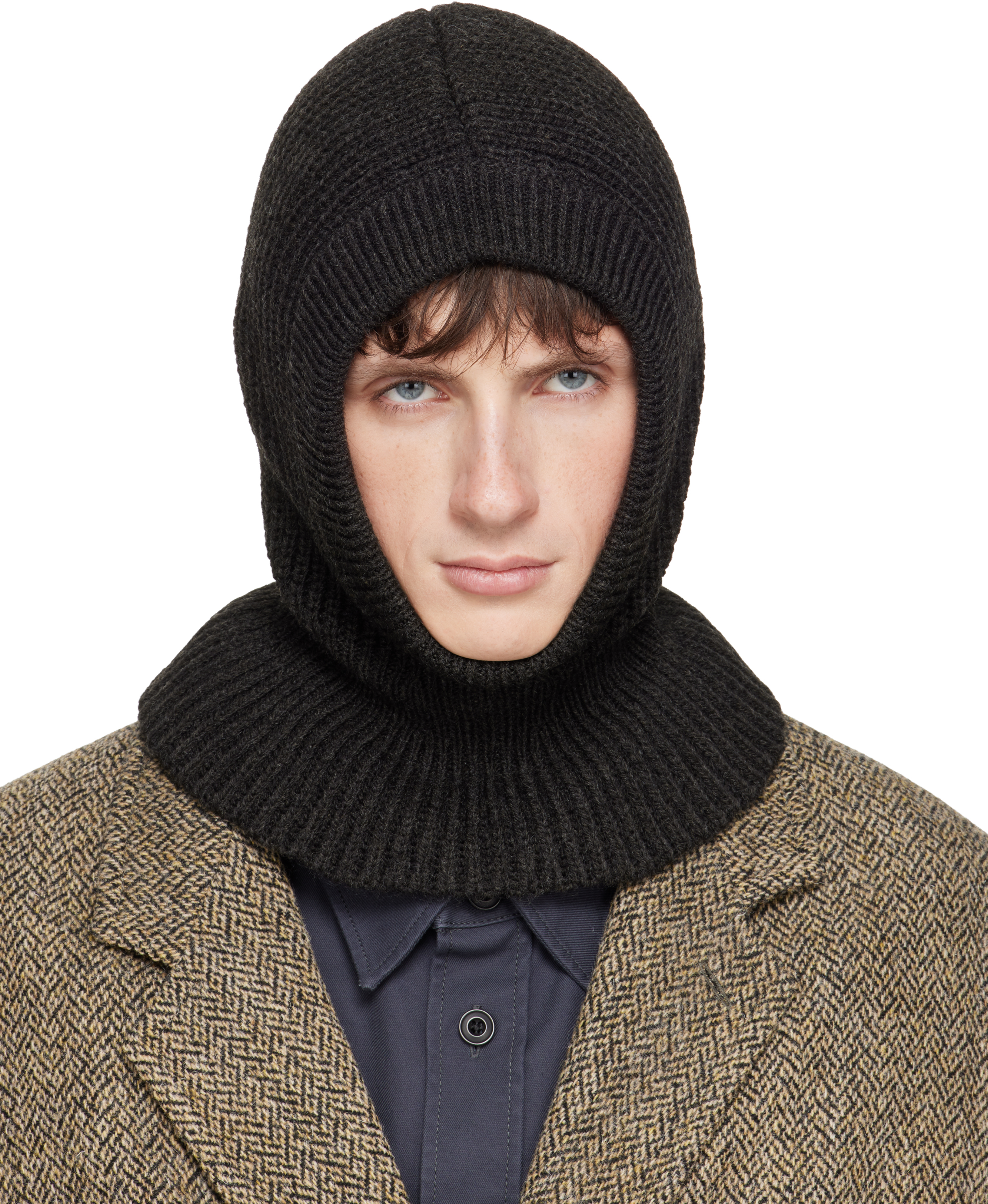 LEMAIRE: Brown Hood Balaclava | SSENSE