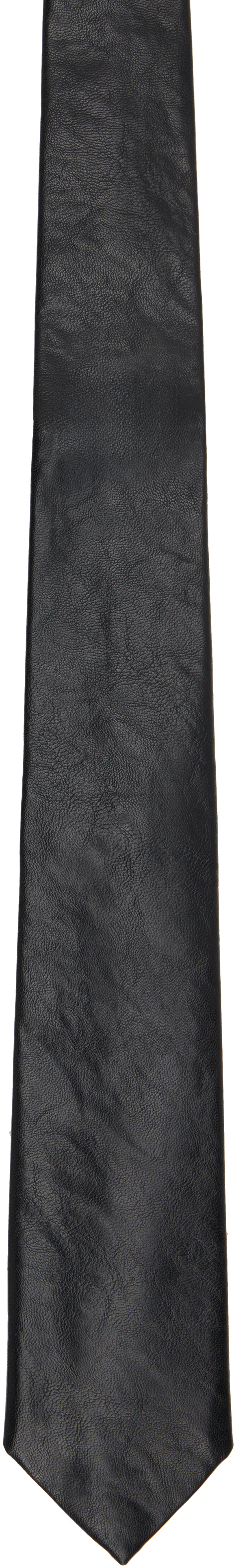 OUR LEGACYのブラック Real Fake Leather ネクタイがセール中