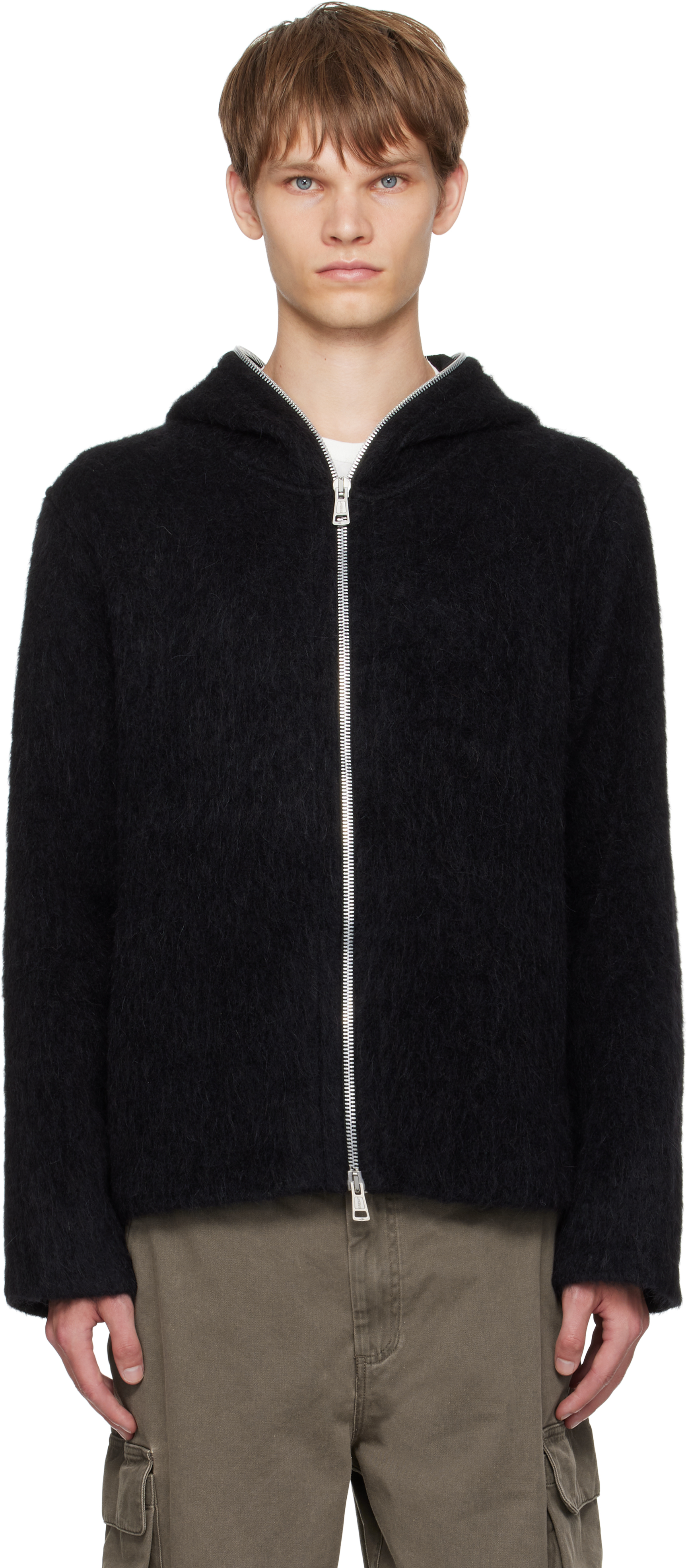 OUR LEGACY: ブラック フルジップ フーディ | SSENSE 日本