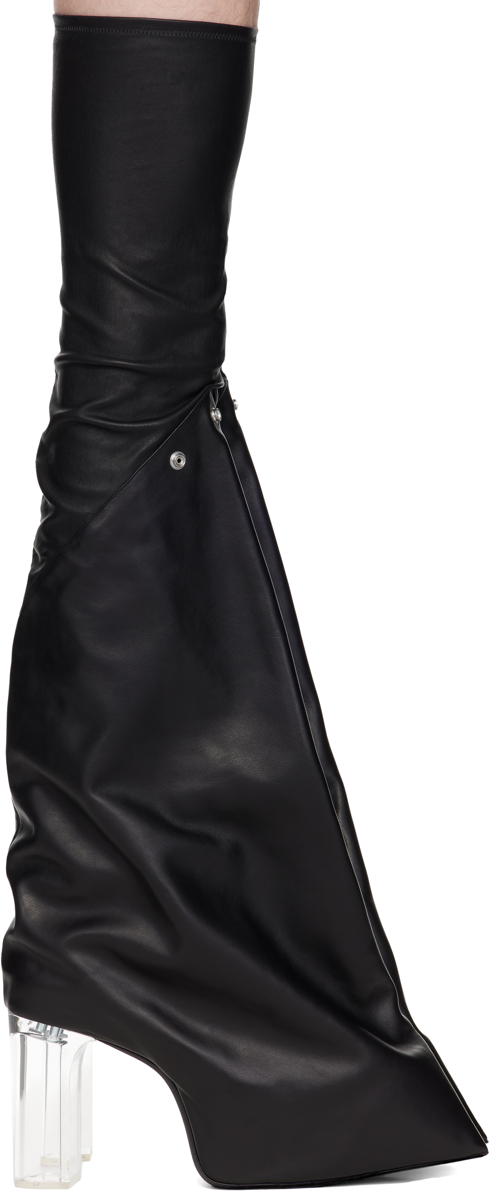 Rick Owensのブラック Concordians Taco Kiss ブーツがセール中