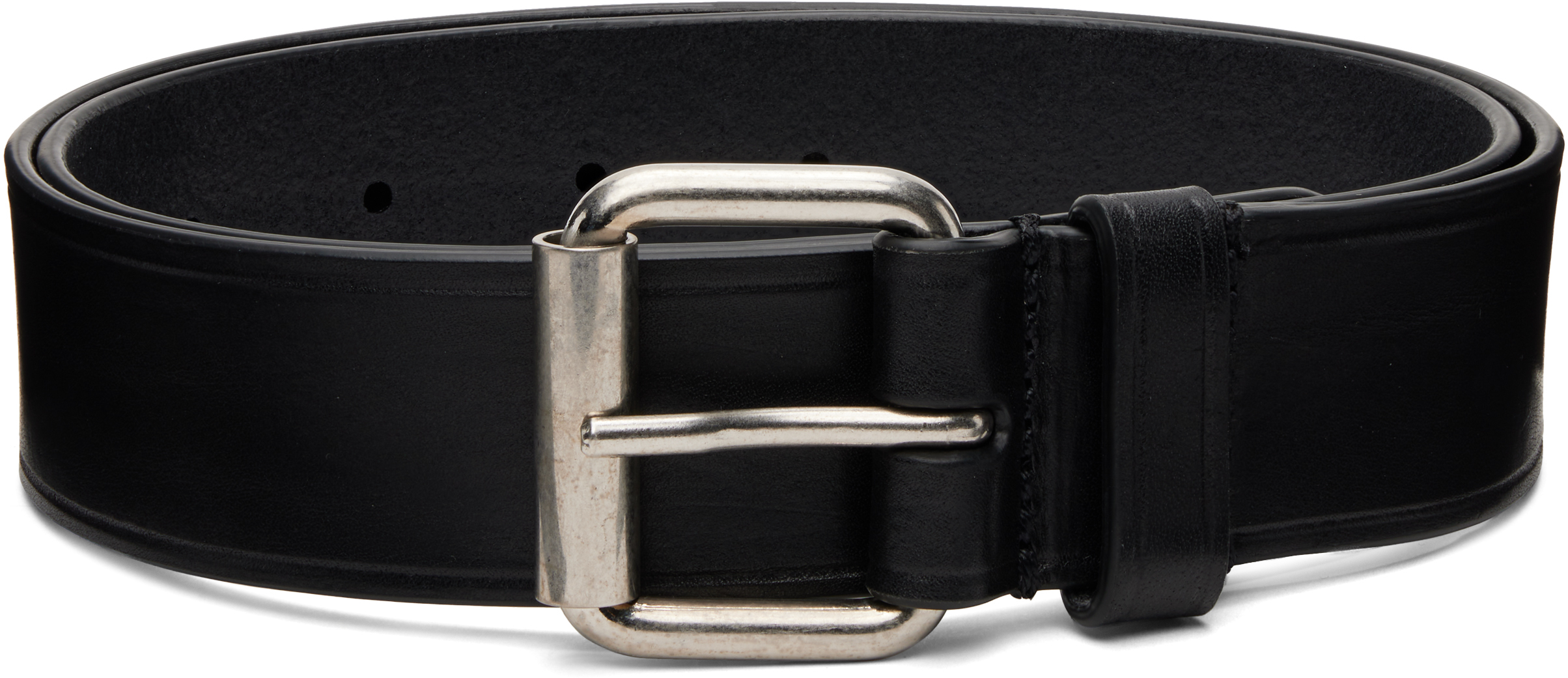 Dries Van Noten: ブラック レザーベルト | SSENSE 日本