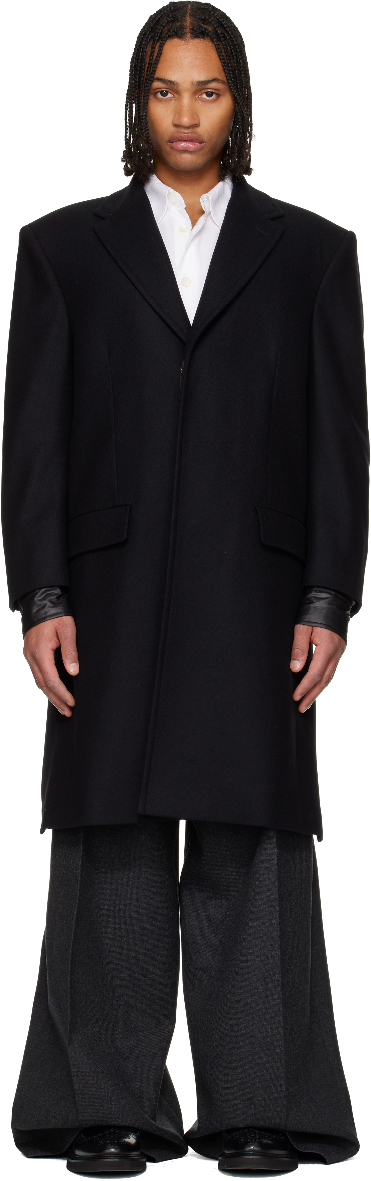 Black Huddersfield Coat by Vivienne Westwood on Sale