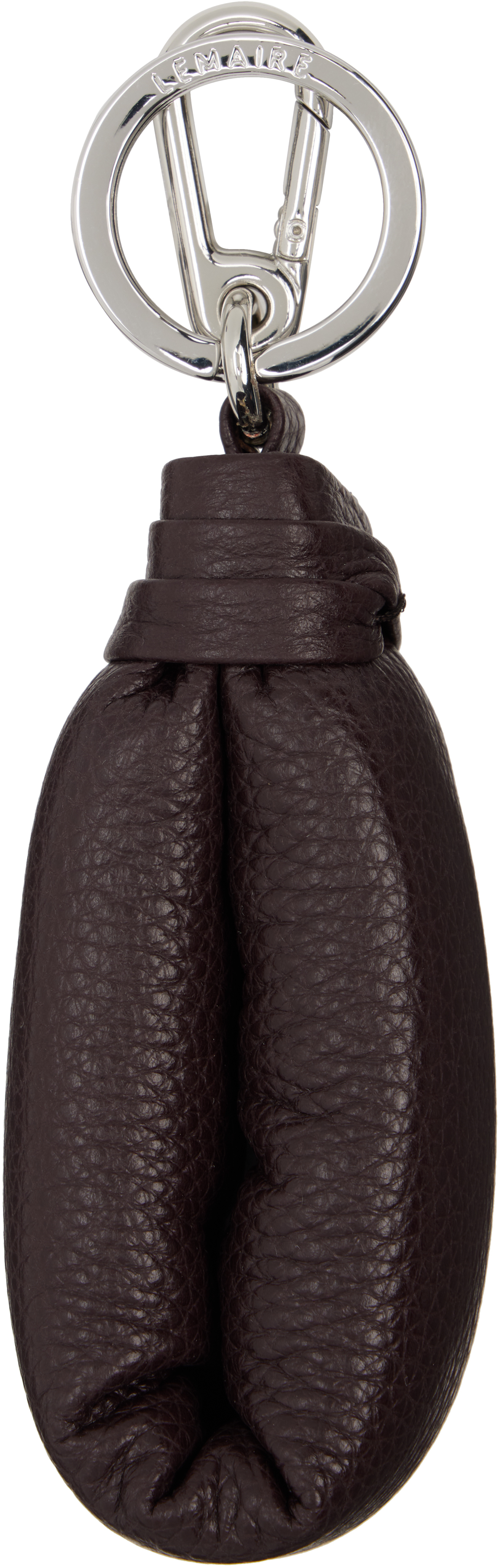 LEMAIRE: ブラウン Wadded キーホルダー | SSENSE 日本