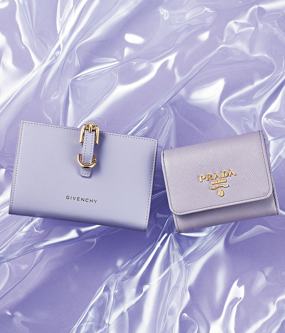 プラダ、ジバンシィ】ラベンダーの財布で、無駄遣いを減らす！ – STORY