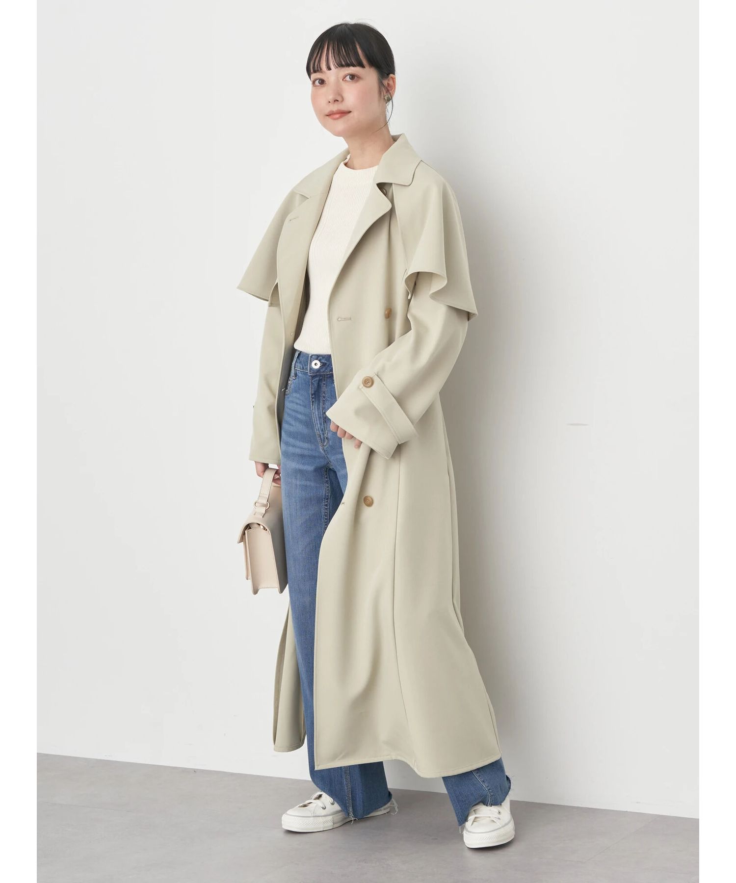 2WAYケープトレンチコート/earth music&ecology（アース ミュージック