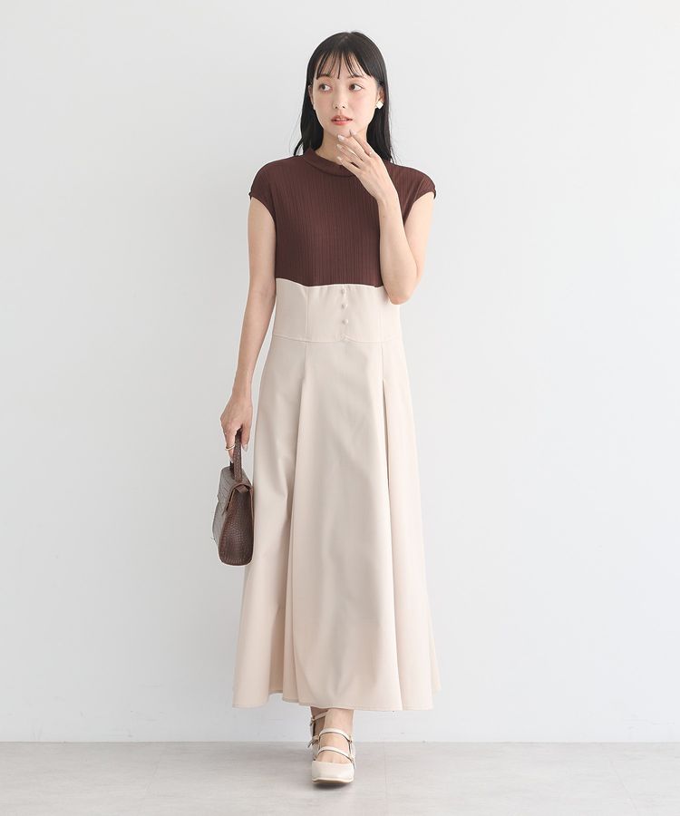 フロントボタンドッキングワンピース/earth music&ecology（アース